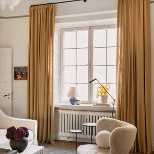 Restoration Hardware Heavyweight Belgian Linen Curtains